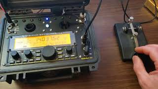 Straight key 5W QRP to Germany. QSO w/DL5UZ