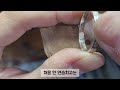 시노테 작업일기 반지 안쪽에 보석 세팅 연습하기 gemstone inside ring