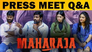 மத்த ஹீரோ மாதிரி நான் இல்லை😎 #vjs #maharaja #vijaysethupathi #mamtamohandas #abirami #pressmeet