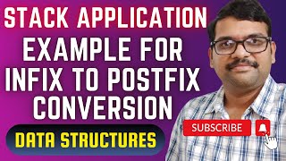 DS_19-Infix to Postfix Conversion Examples | Stack Application in Data Structures | DSA using C