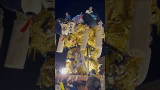 【土居町秋祭り】蕪崎太鼓台差し上げ #太鼓台 #太鼓祭り