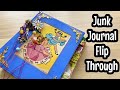 Complete Junk Journal Flip Through Video / Chatty Version Journal Flip Through / Handmade Journal