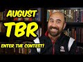 August Fantasy Books TBR (enter the TBR contest!)