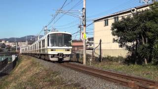 JR西日本　奈良線221系NC604編成みやこ路快速　2012/11/25