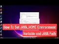 How to Set JAVA_HOME Environment Variable and Java Path On Windows 11/10