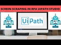 SCREEN SCRAPING UIPATH RPA|SCREEN SCRAPING TUTORIAL | NATIVE METHOD | FULL TEXT METHOD | OCR METHOD