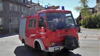 Winkende Werkfeuerwehr | LF 8 WF Metabo Nürtingen auf Einsatzfahrt