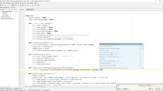5. Socket chat application using Python - Connect GUI to server