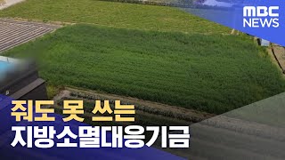 줘도 못 쓰는 지방소멸대응기금 (2024.06.20/뉴스데스크/춘천MBC)