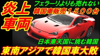 【炎上車両】韓国が東南アジアで日本車に大敗、年間１５００台の韓国ビンテージ！