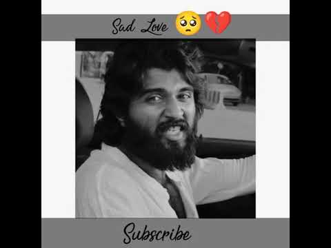 Vijay Devarakonda ёяшф Sad ёяе Love ёяшм Emotional Status Heart Touching