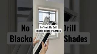 🖤No Tools No Drill Blackout Shades 🖤 #homedecor