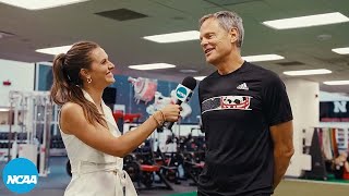 Emotional John Cook on breaking world record at Volleyball Day in Nebraska