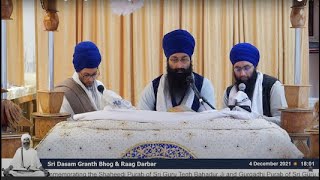 Sri Dasam Granth Bhog \u0026 Raag Darbar - 25 Singh Lareevaar Sri Akhand Paath