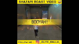 Shayari Roast Video 😅😜 || Freefire's Youtubers Roast || #shorts #freefire #viral