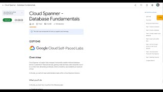 Qwiklabs | Cloud Spanner - Database Fundamentals [GSP1048]