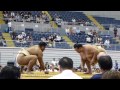 稀勢の里と松鳳山、三番稽古！（平成25年秋･熊谷巡業 sumo tour in kumagaya 2013）