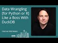 Hannes Mühleisen - Data Wrangling [for Python or R] Like a Boss With DuckDB