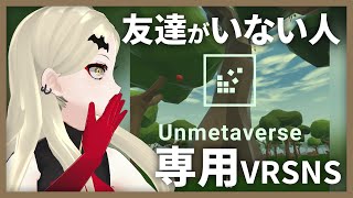 友達がいない人の為のVRSNSがついに開発されたというのか【Unmetaverse】