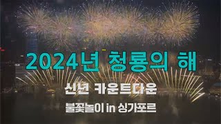 2024년 푸른 용의 해를 맞이하라! 싱가포르에서 눈부신 불꽃놀이를 감상하세요