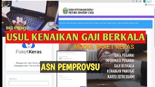 CARA USUL KENAIKAN GAJI BERKALA ONLINE ASN PEMROVSU