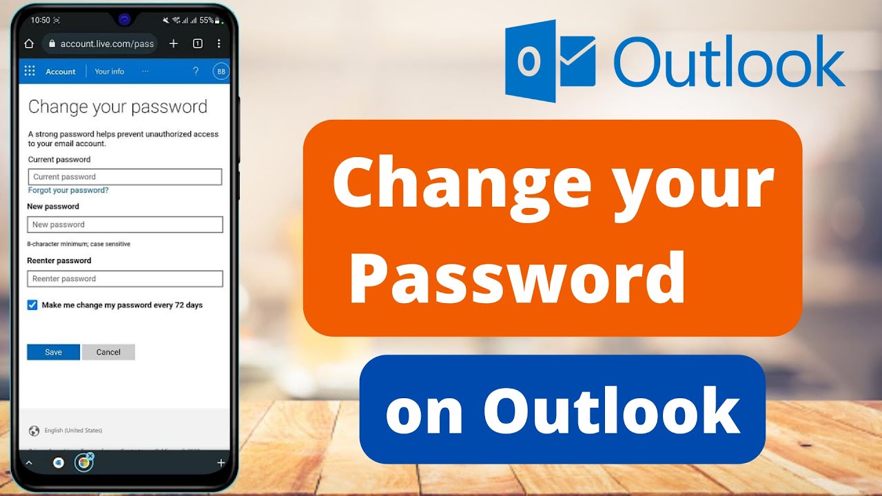 How To Change Outlook Password | 2021 - YouTube