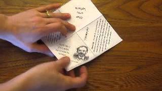 Diamond Flip Mini Book Video Tutorial