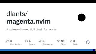 GitHub - dlants/magenta.nvim: A tool-use-focused LLM plugin for neovim.