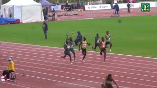 SOUTH AFRICA'S CLARENCE MUNYAI WINS MEN'S 200M SEMIS HEAT 1  AT THE AFRICAN SENIOR ATHLETICS CHAMPS