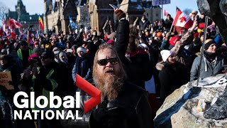 Global National: Jan. 30, 2022 | 2nd day of trucker convoy protests grind Ottawa businesses to halt