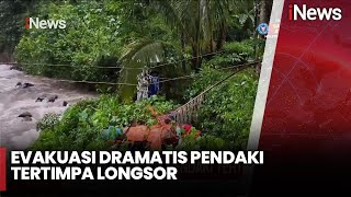 Evakuasi Dramatis Korban Longsor di Jepar Menggunakan Tandu Sebrangi Sungai | iNews Room | 30/01