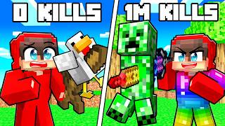 Minecraft but Every Mob Kill = Upgrade