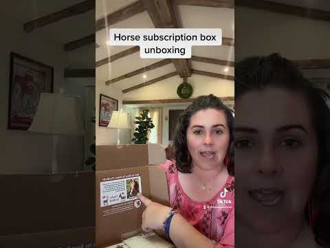 Subscription box for horses. #Horse #Horses #Unboxing