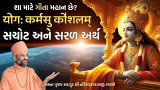 योग: कर्मसु कौशलम् | The Geeta Yogah Karmasu Kaushalam | Pu. Hariswarupdasji Swami | Daily Satsang