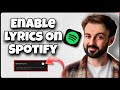 Spotify Lyrics Not Working? Here’s How to Solve It