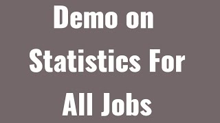 Demo on Statistics For All Jobs I FPSC I PPSC I SPSC I KPKPSC I BPSC I NTS I PTS I UTS I 03033244555