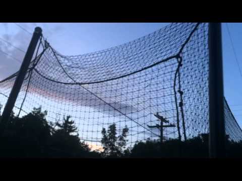 DIY batting cage backyard design DIY batting cage backyard design