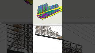 Modélisation d'un bâtiment de 6 étages en béton arme  #revit #modelisation_3d #cameroun #viral