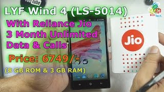 Reliance Jio LYF Wind 4 (LS-5014) Unboxing, Specifications \u0026 Quick Review