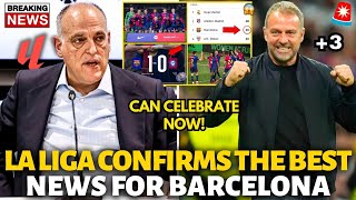 🚨OFFICIAL✅ LA LIGA HAS JUST CONFIRMED THIS EXCELLENT NEWS! YOU CAN CELEBRATE! BARCELONA NEWS TODAY!