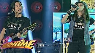 Rock icons Lou Bonnevie and Rivermaya with their Earth Day Jam 2015 performance
