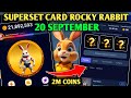 20 SEPTEMBER SUPERSET ROCKY RABBIT | ROCKY RABBIT SUPERSET TODAY | SUPERSET CARD ROCKY RABBIT