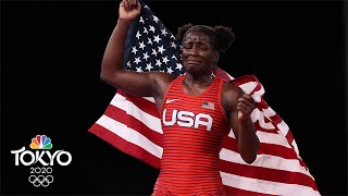 Mensah-Stock becomes first U.S. black woman to win wrestling gold | Tokyo Olympics | NBC Sports