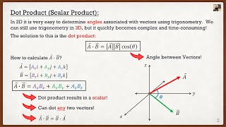 Engineering Mechanics: Statics Theory | Dot Product