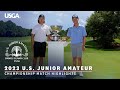 2023 U.S. Junior Amateur Championship Highlights: Bryan Kim vs. Joshua Bai | Every Televised Shot