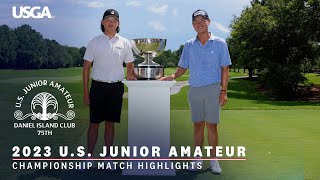 2023 U.S. Junior Amateur Championship Highlights: Bryan Kim vs. Joshua Bai | Every Televised Shot