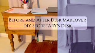 Office Desk Makeover | DIY Secretary’s Desk