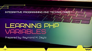 Variables | Integrative Programming and Technologies 1 (PHP)