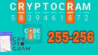 CRYPTOGRAM Word Logic Puzzles level 255 256