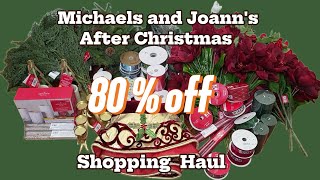 Michaels and Joann's 80% off After Christmas Clearance Shopping Haul | #michaels #joanns #clearance